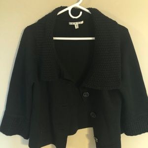 CAbi cropped black sweater, size M
